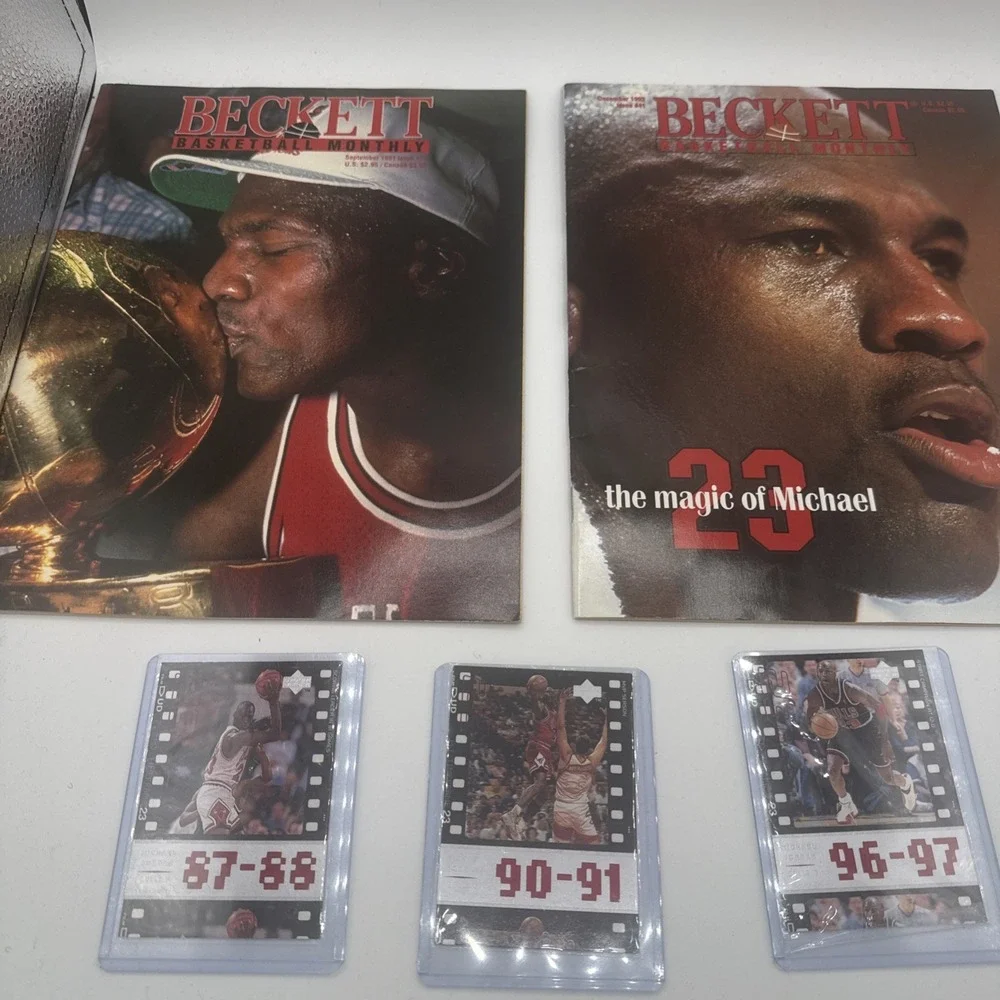 Michael Jordan, NBA Chicago Bulls Lot Of 5  Bundle Legend  Air Jordan Cards